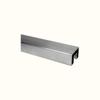 Stainless steel handrail with groove