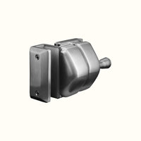Stainless steel latch for 8 to 12 mm glass barriers