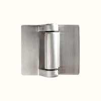 Spring hinges for 8-12 mm glass barriers