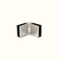 Heavy-duty glass-to-glass clamps, 90°