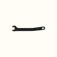 Key for adjusting recessed rail