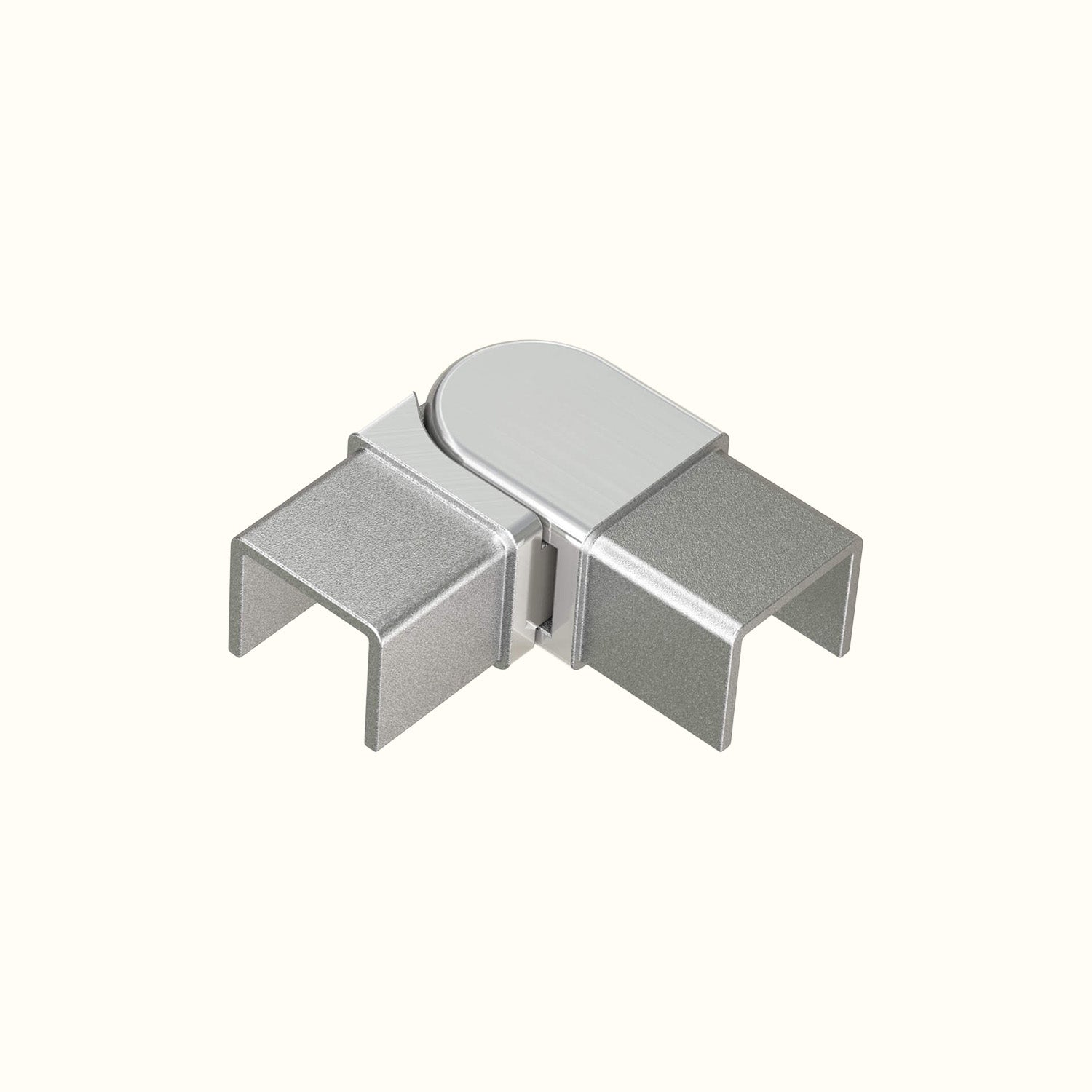 Stainless steel handrail fittings with groove