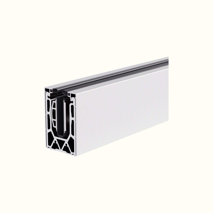 Rail encastré rampe en verre 19 pieds en aluminium anodisé