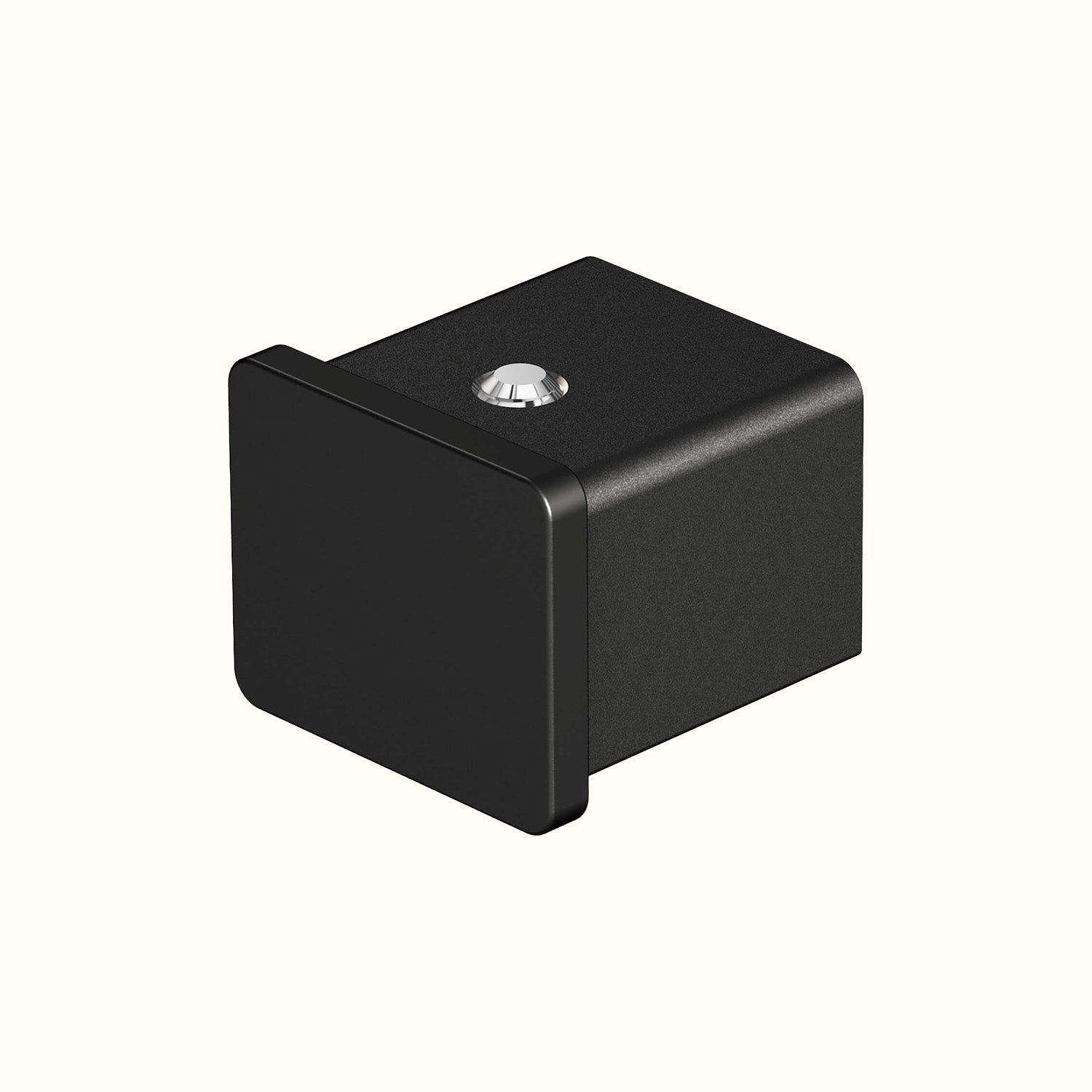 Handrail end cap with groove