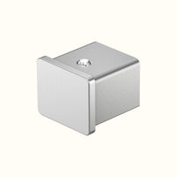 Handrail end cap with groove