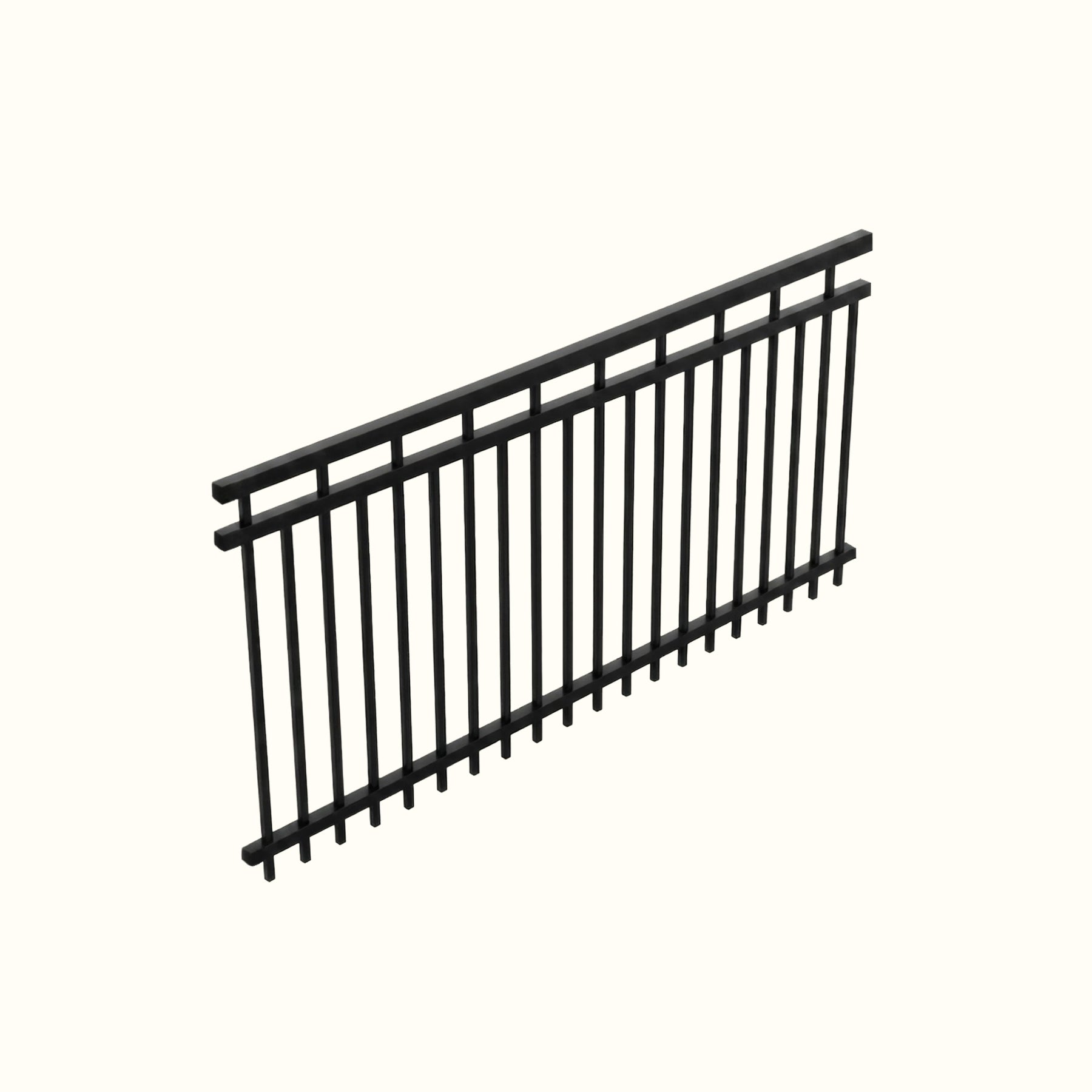 Ornamental aluminum fence