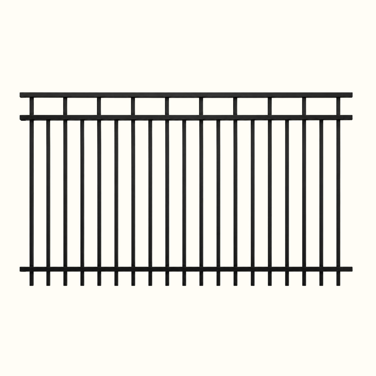 Ornamental aluminum fence