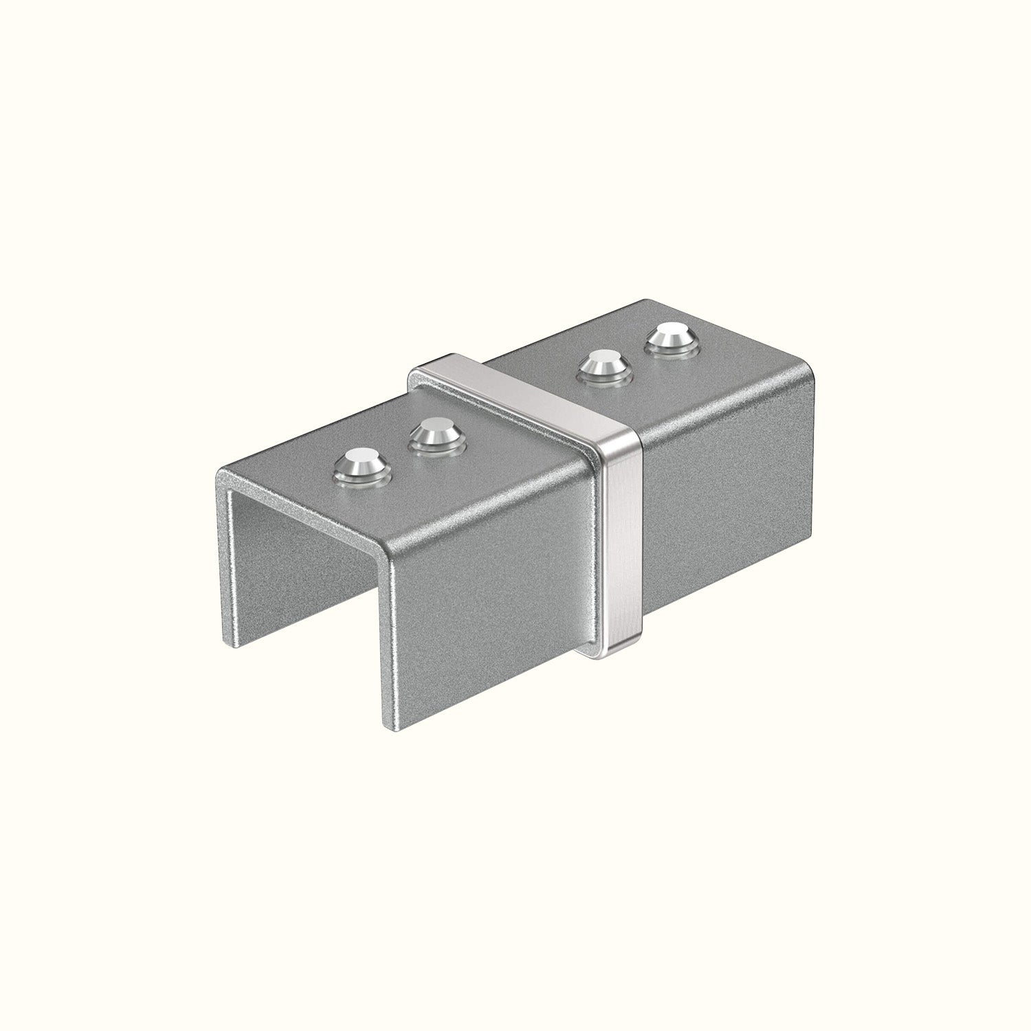 Stainless steel handrail fittings with groove