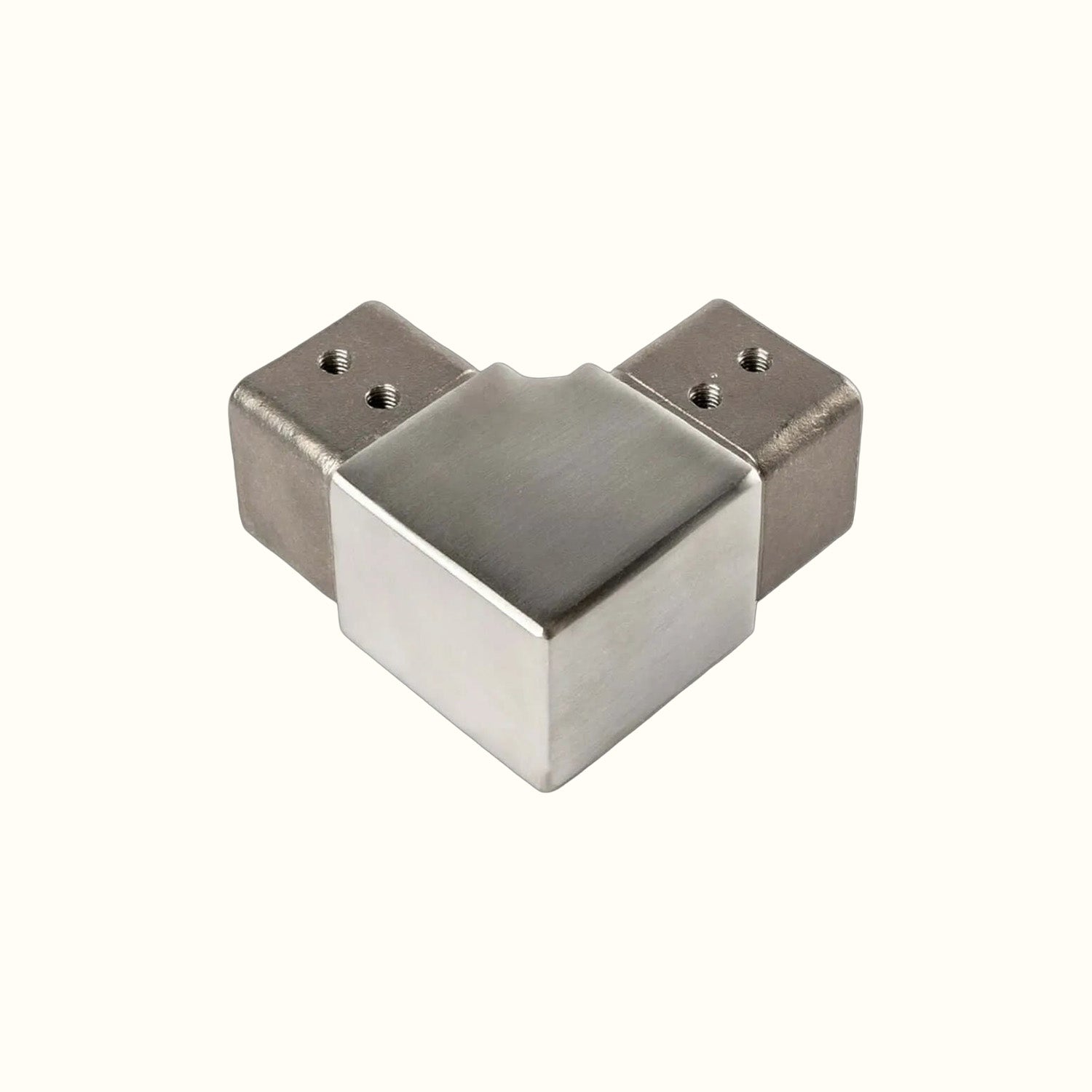 Stainless steel handrail fittings with groove