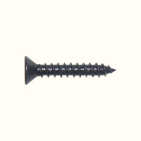 Black Flat Head Wood Screws #8 x 1