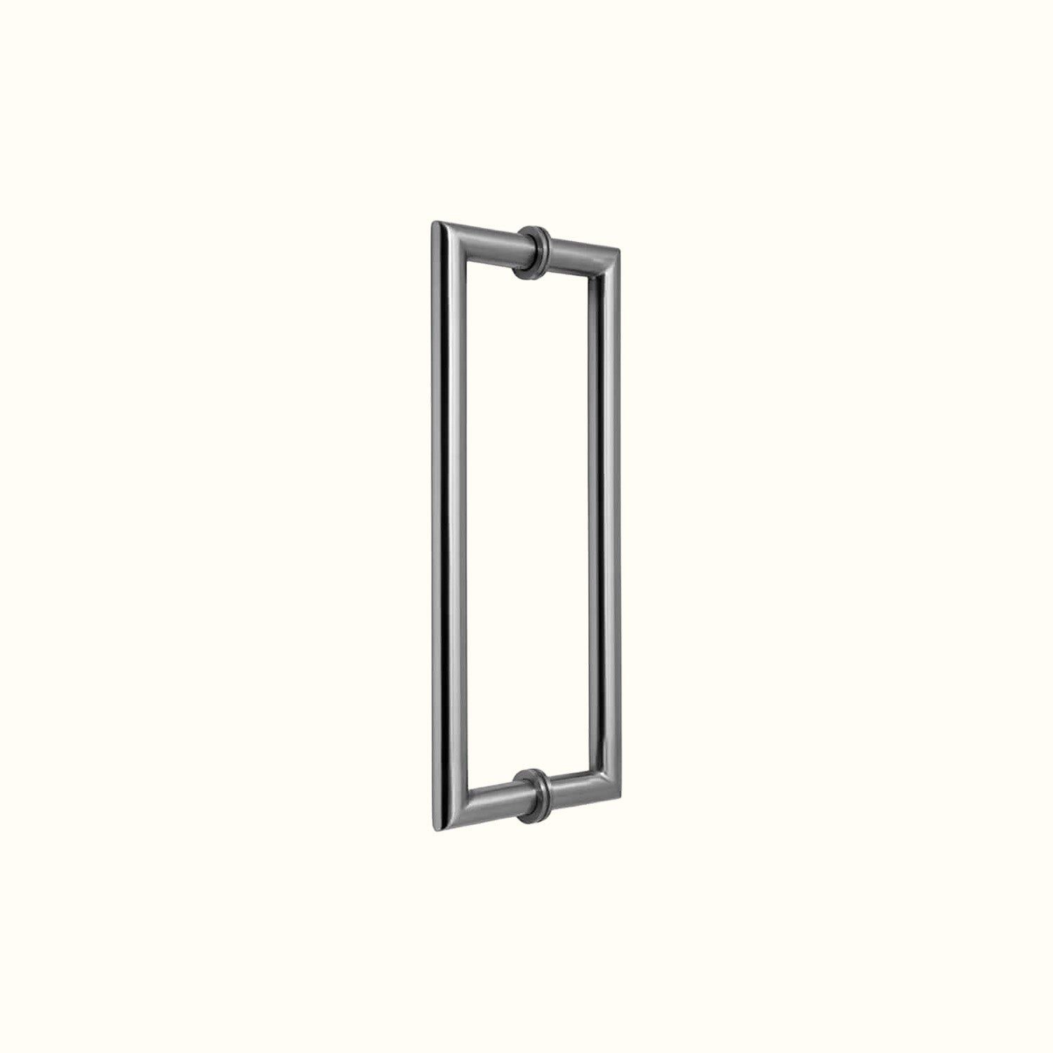 Round tubular handle for glass doors
