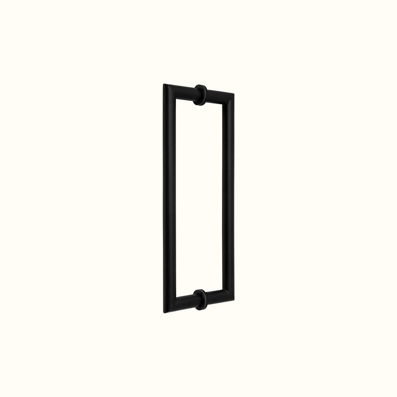 Round tubular handle for glass doors