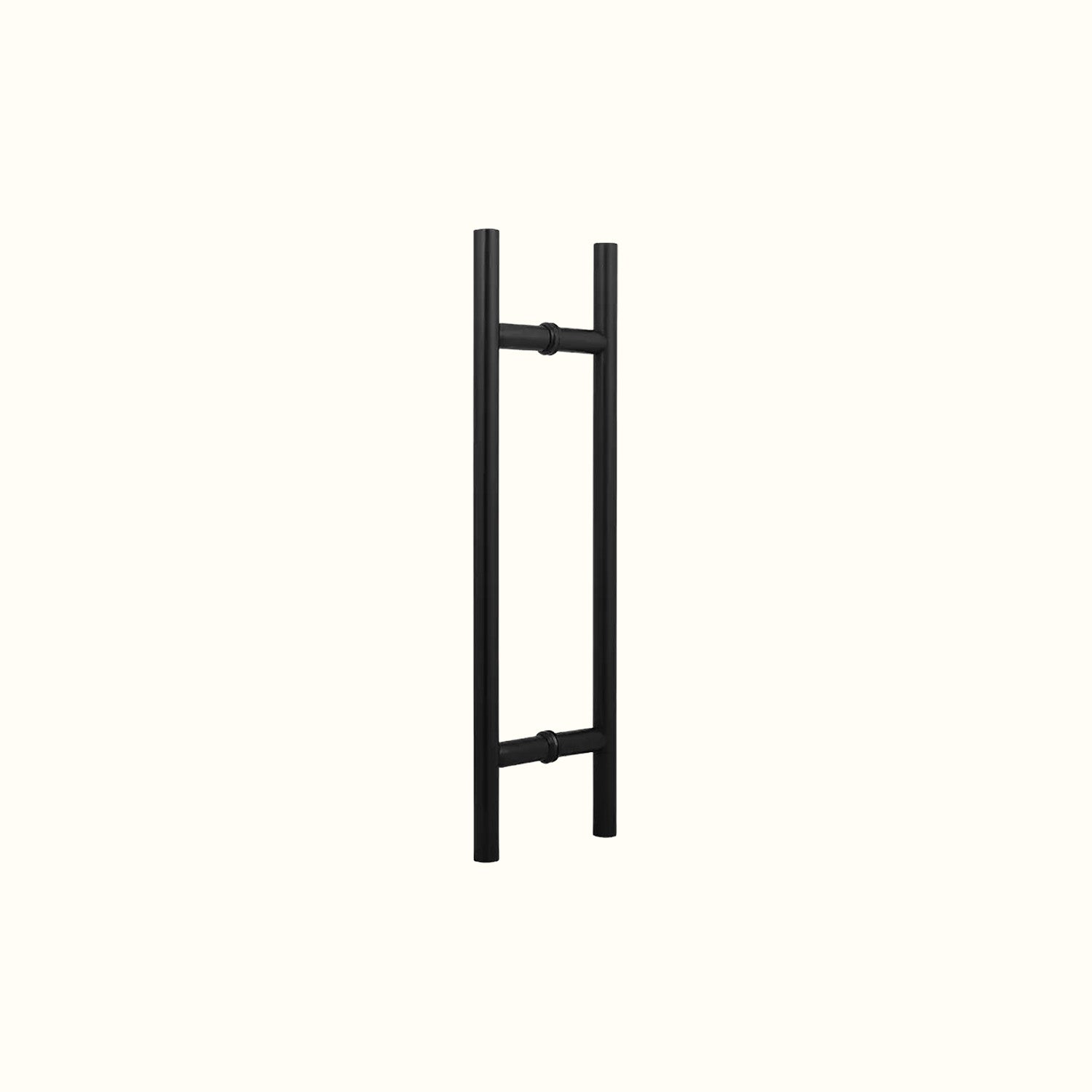 Ladder-style handle for glass doors
