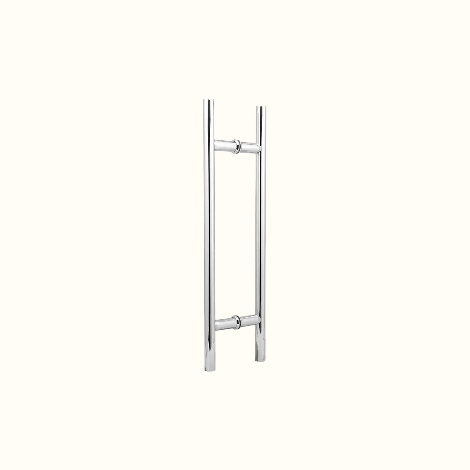 Ladder-style handle for glass doors