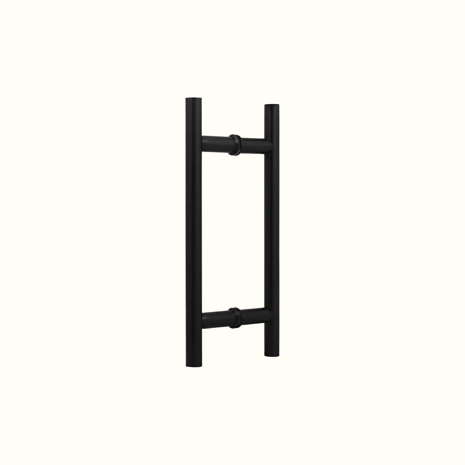 Ladder-style handle for glass doors