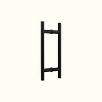 Ladder-style handle for glass doors