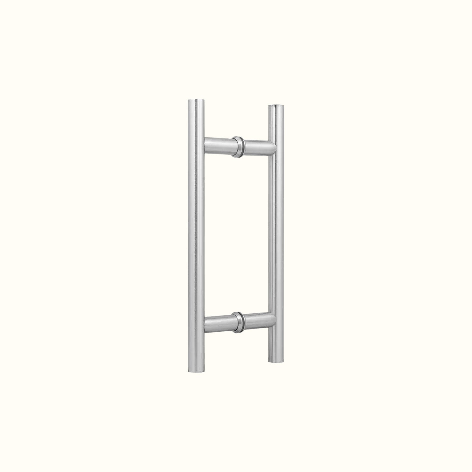 Ladder-style handle for glass doors