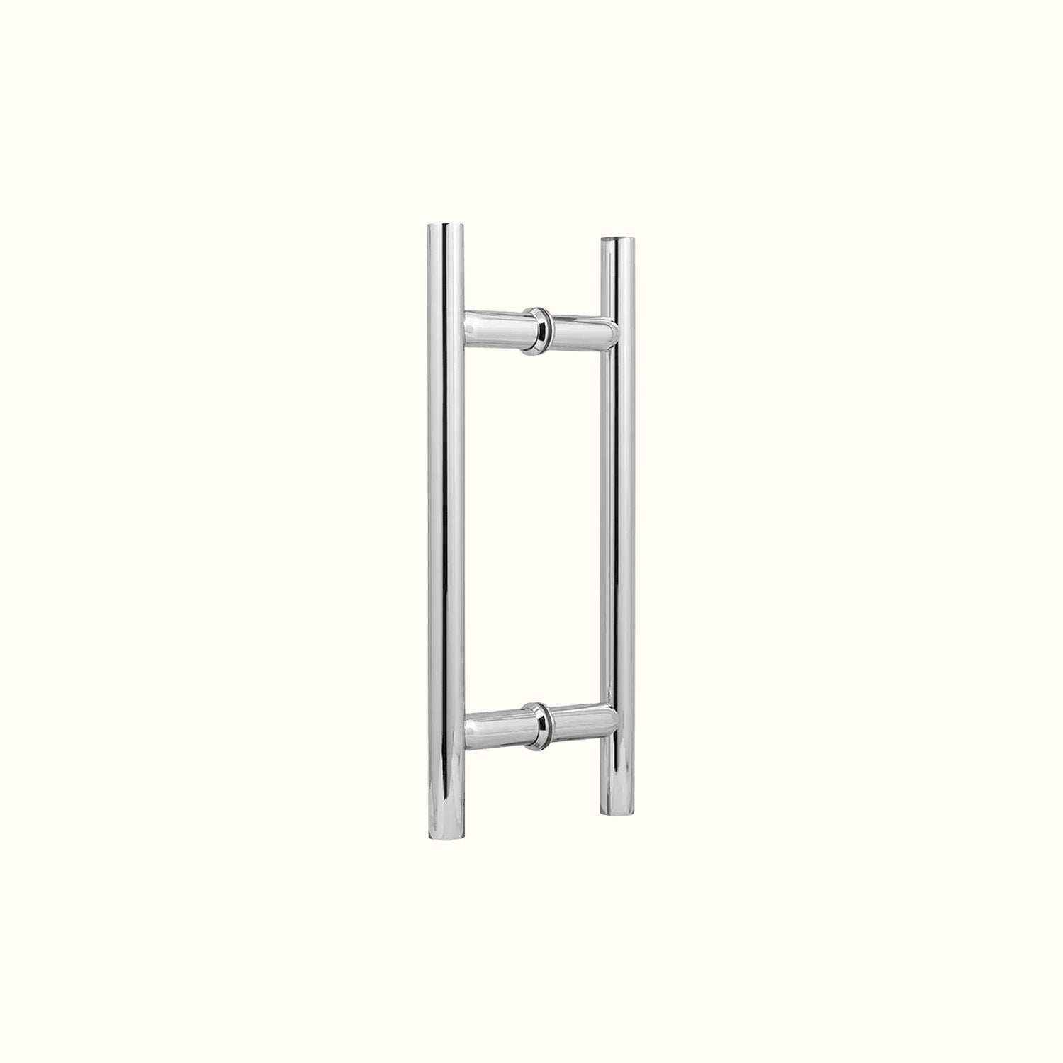 Ladder-style handle for glass doors