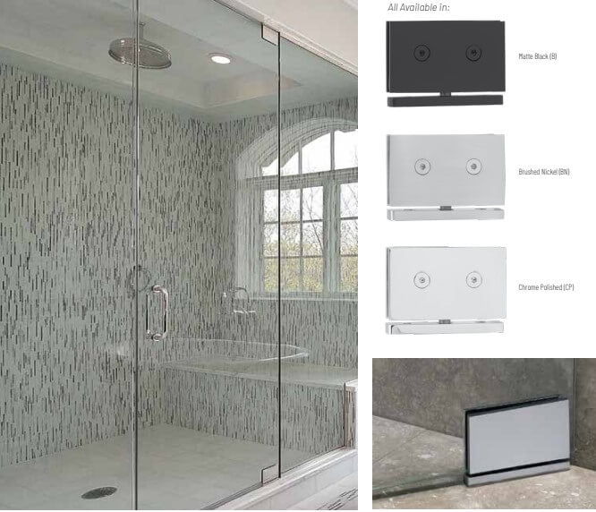Pivot hinges for shower and pantry
