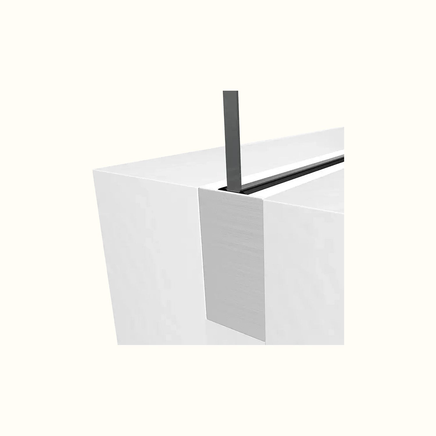 Floor-mounted rail covering