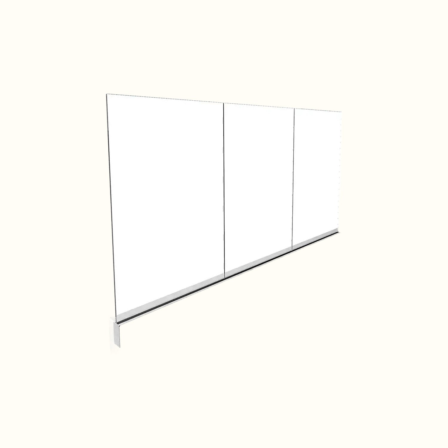 Floor-mounted rail covering