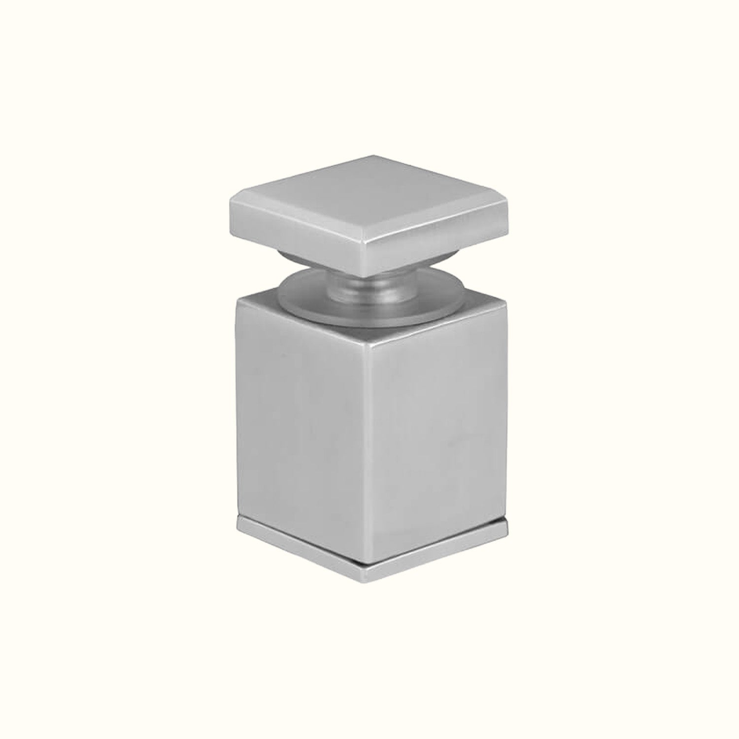 Square standoff for glass railing