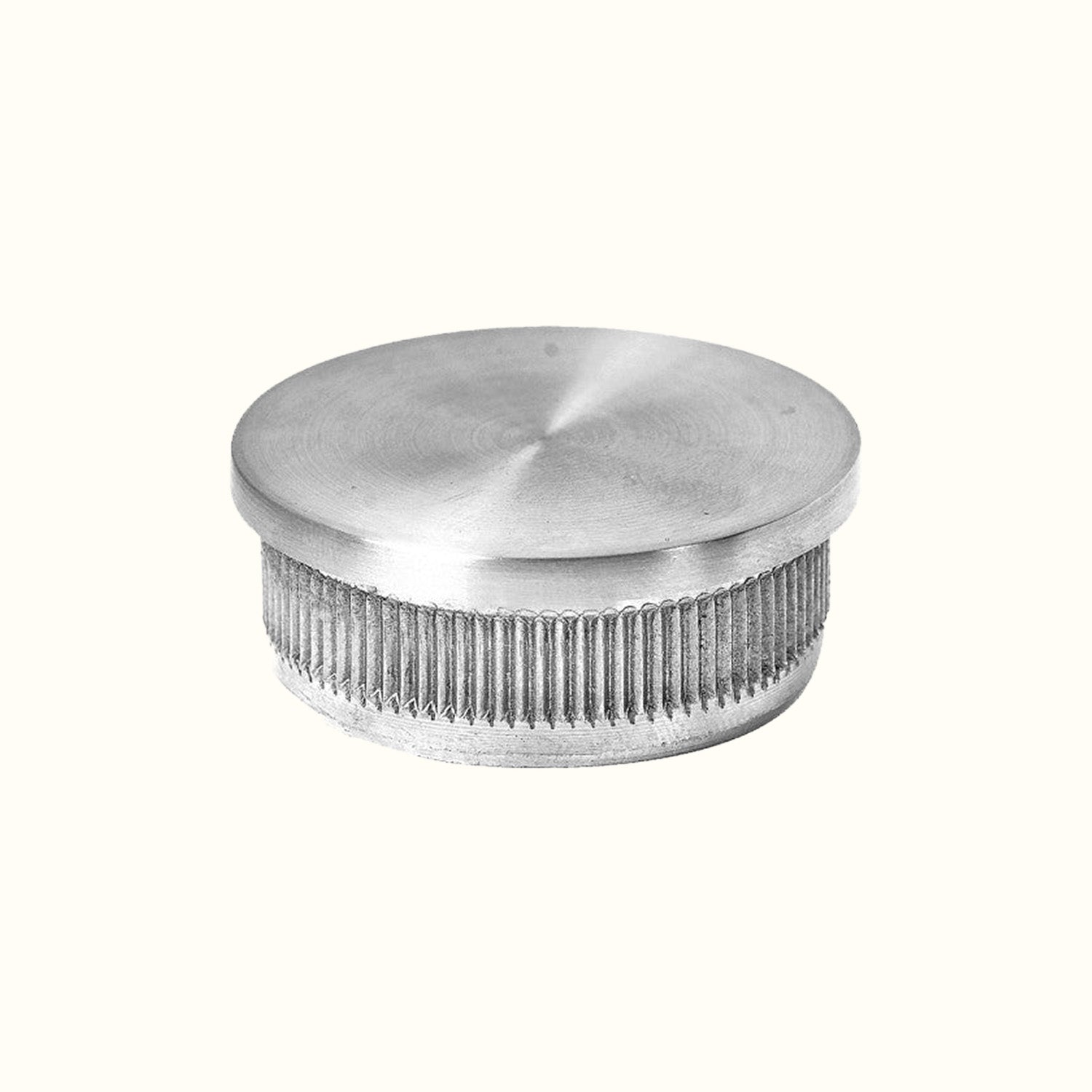 End caps for stainless steel handrails or posts