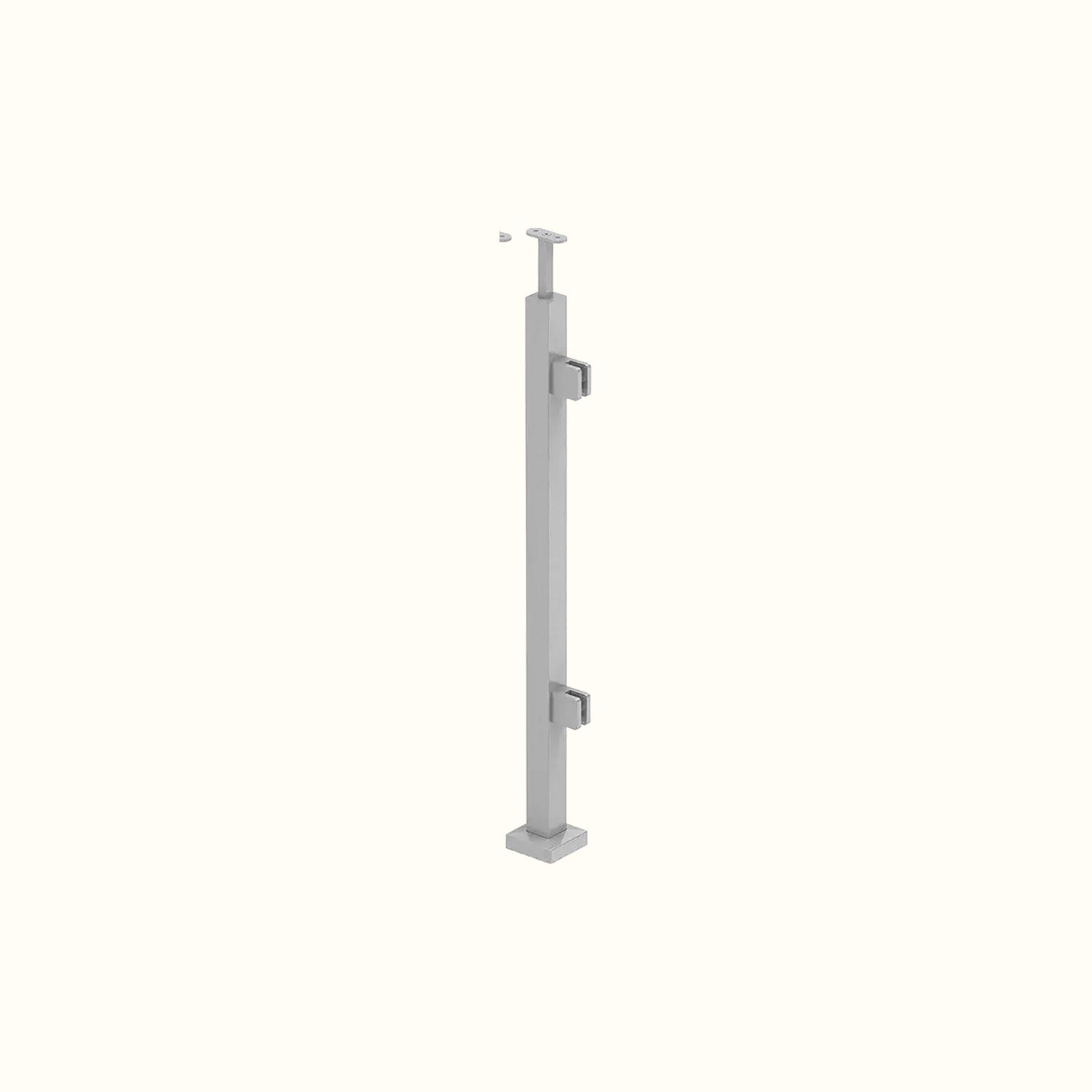 Poteau carré Elite - Inox Satin
