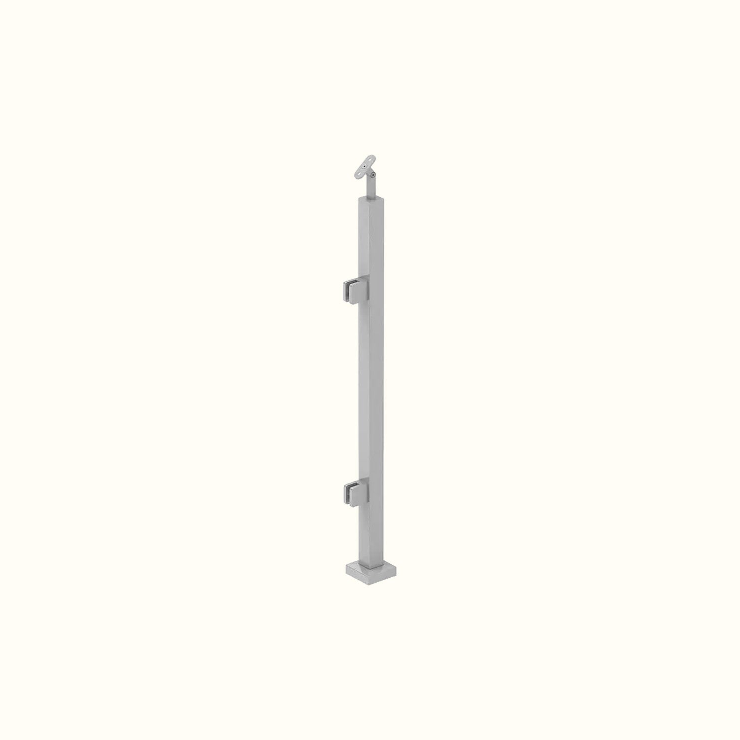Poteau carré Elite - Inox Satin