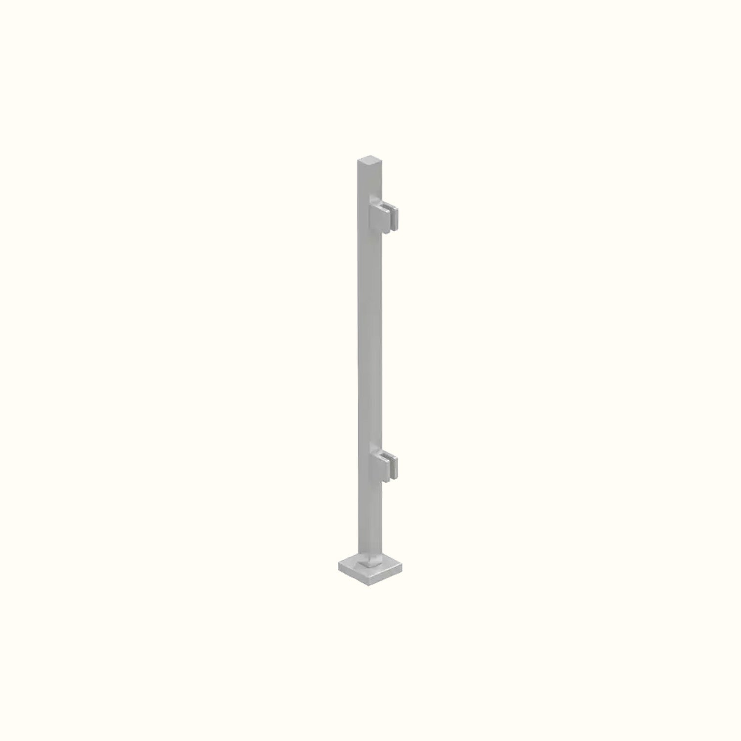 Poteau carré Elite - Inox Satin