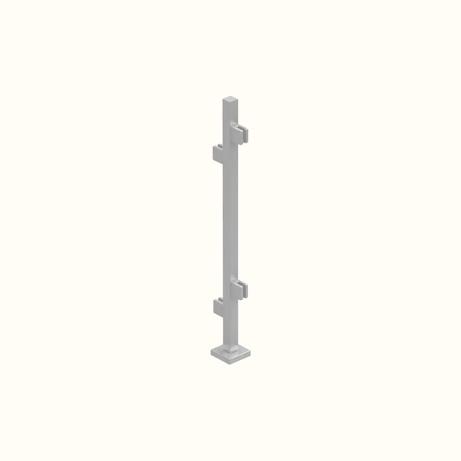 Poteau carré Elite - Inox Satin
