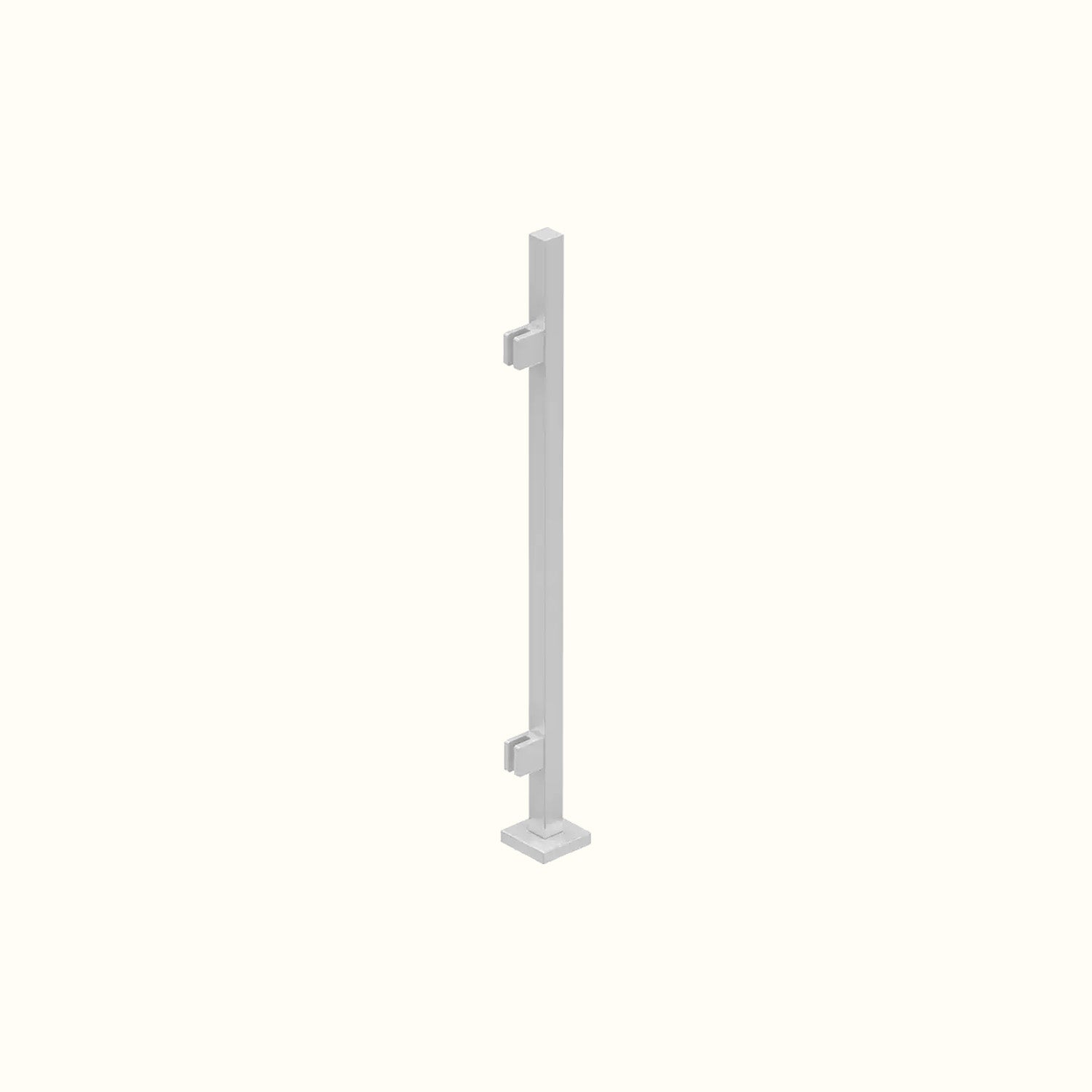 Poteau carré Elite - Inox Satin
