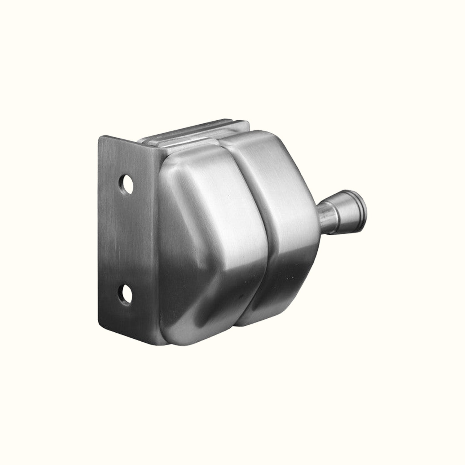 Stainless steel latch for 8 to 12 mm glass barriers