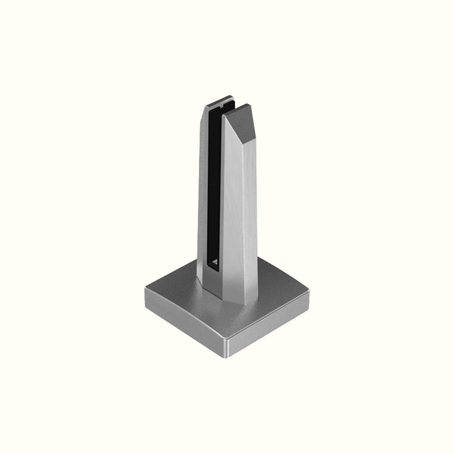 Robust spigot for 12 to 17.52 mm glass railings