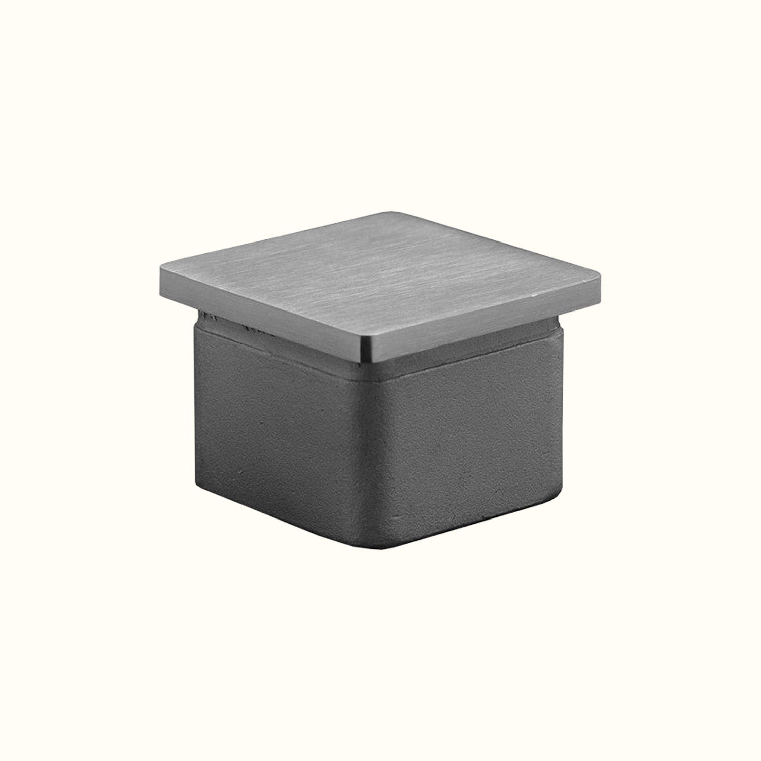 End caps for stainless steel handrails or posts