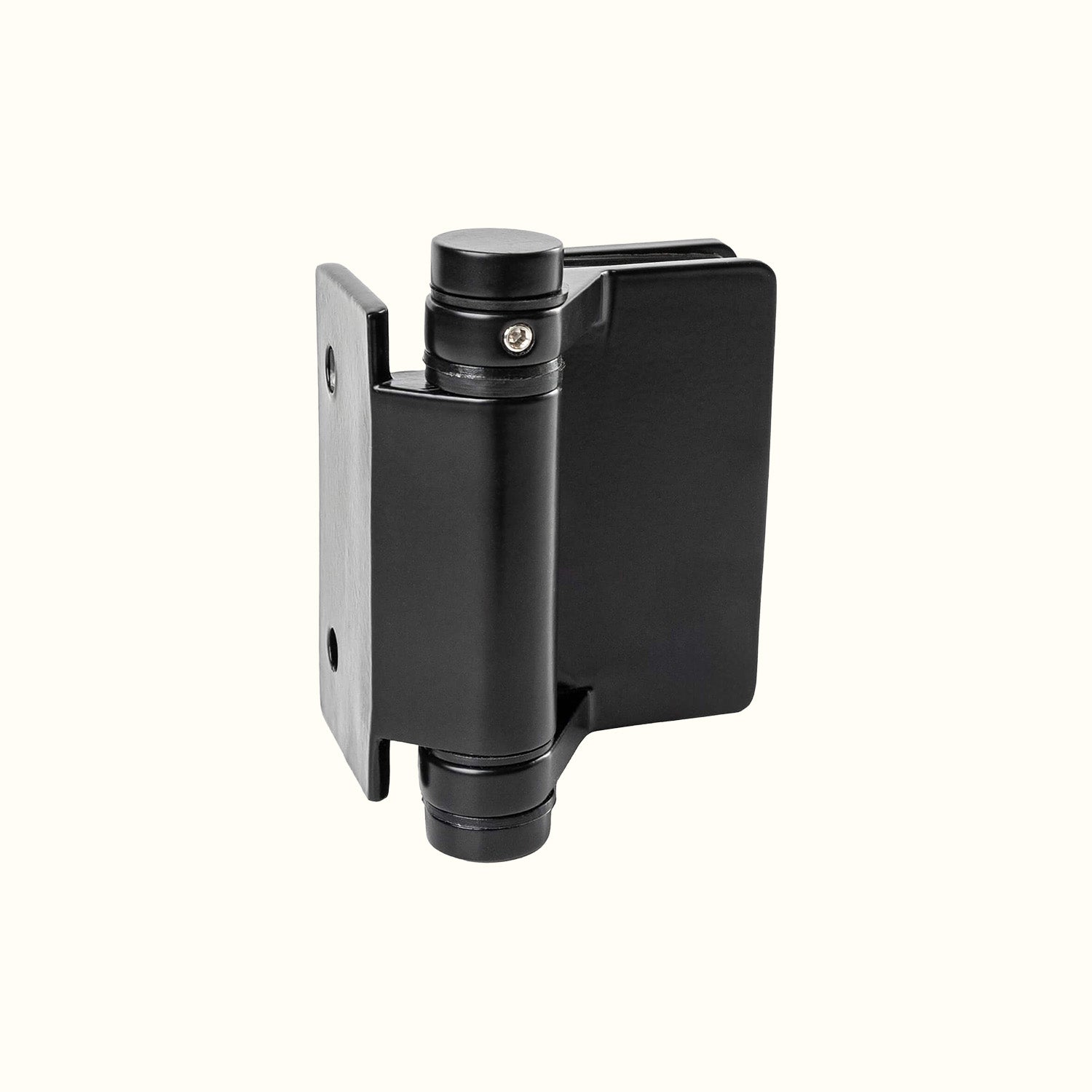 Spring hinges for 8-12 mm glass barriers
