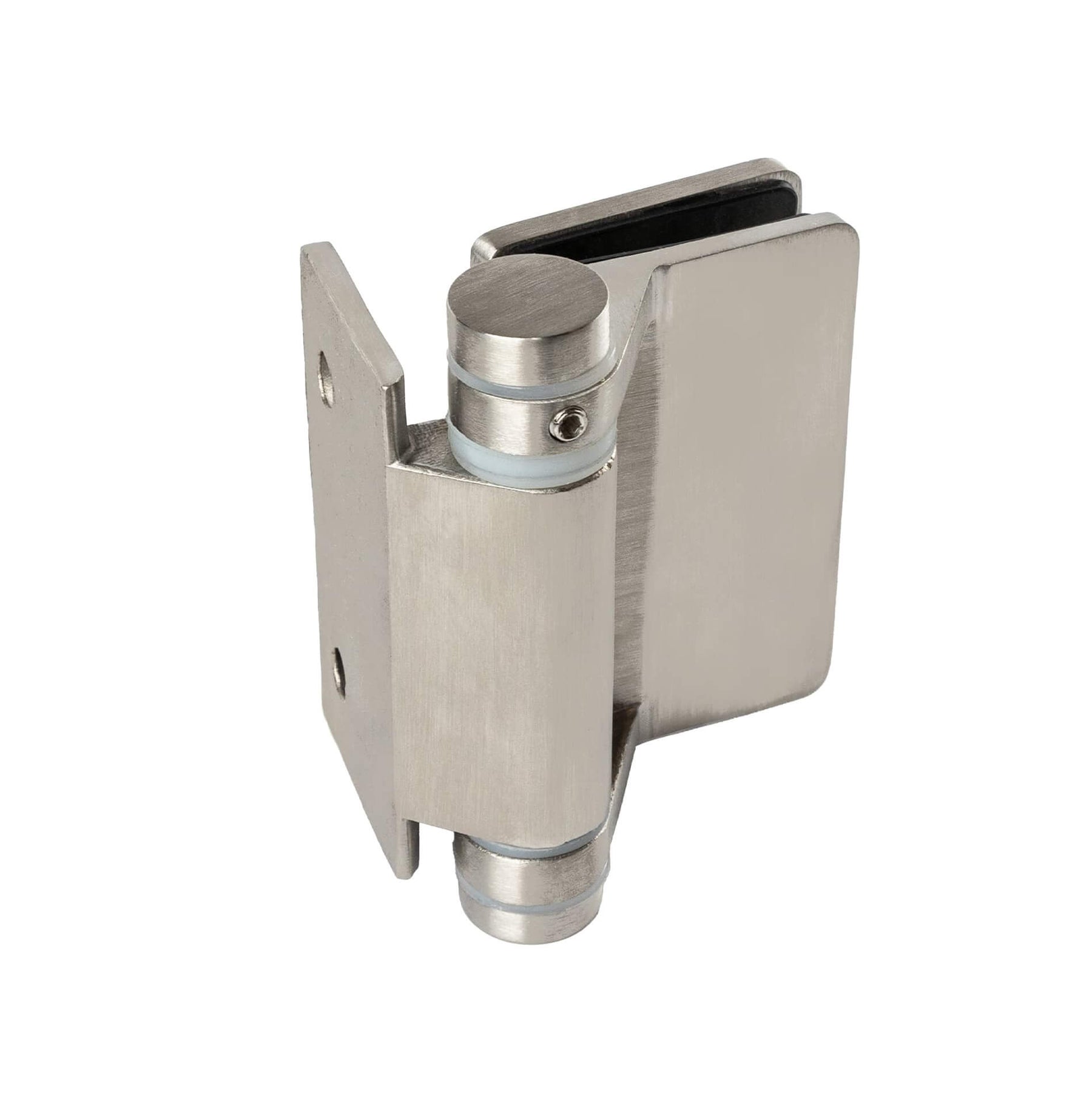 Spring hinges for 8-12 mm glass barriers