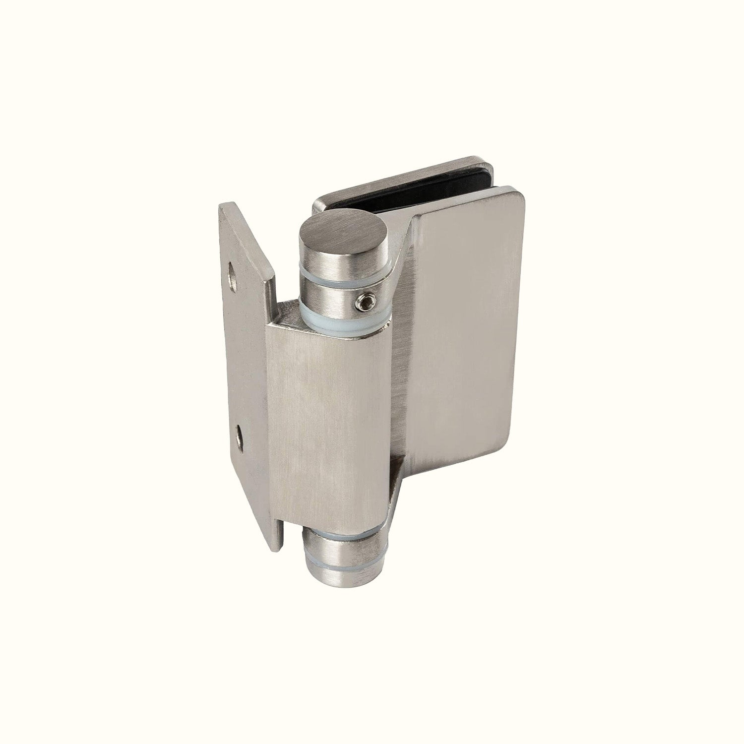 Spring hinges for 8-12 mm glass barriers