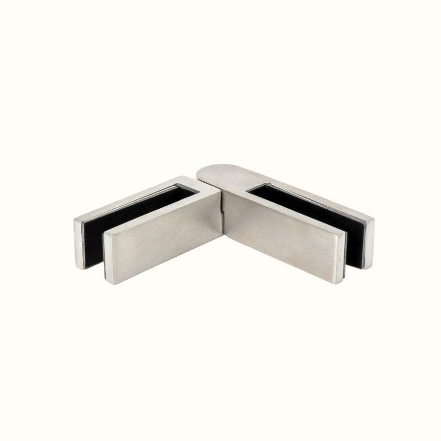 Variable glass-to-glass clamps