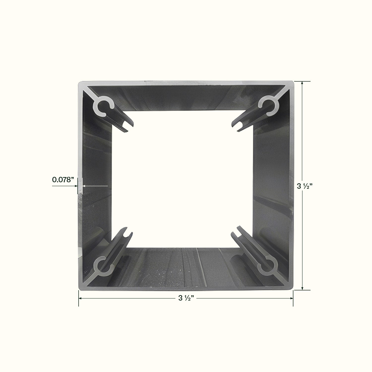 3-1/2" x 3-1/2" Aluminum Column