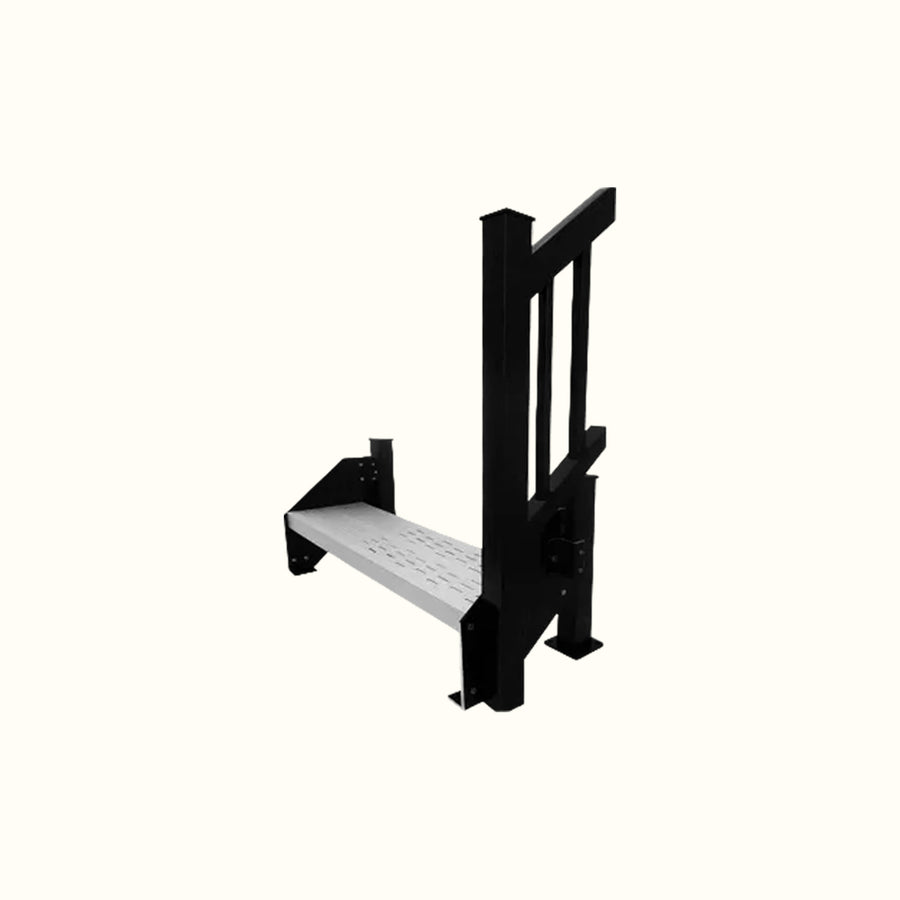 Galvanized aluminum staircase