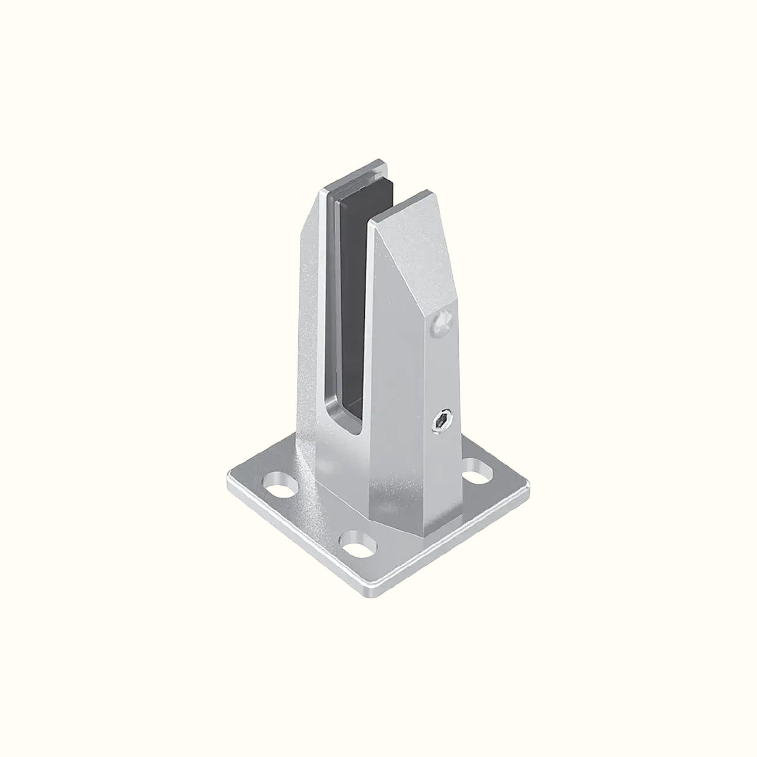 Adjustable stainless steel spigot for 12 mm glass railing