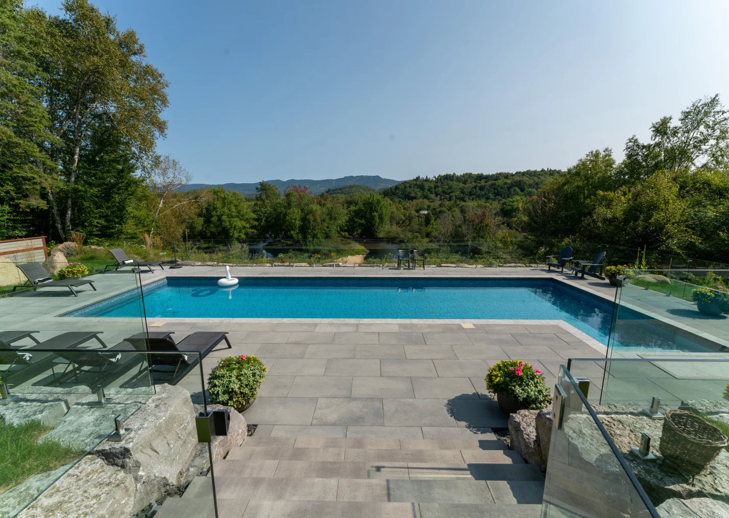 Pool and landscaping