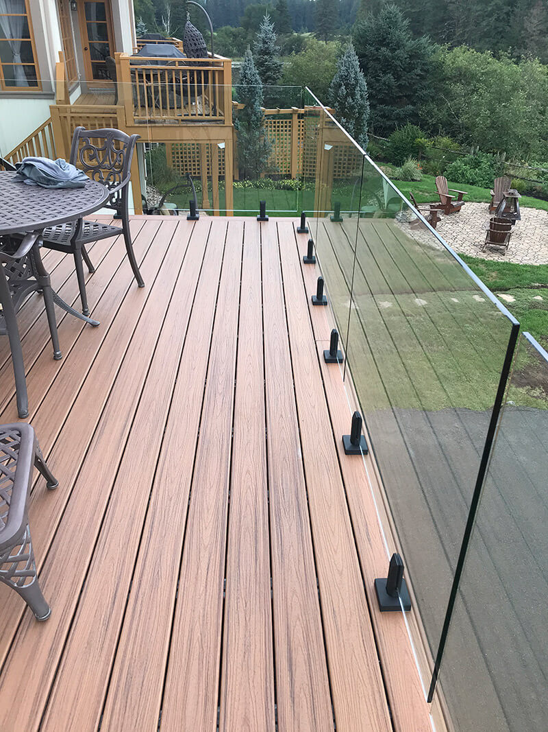 Composite wood balcony